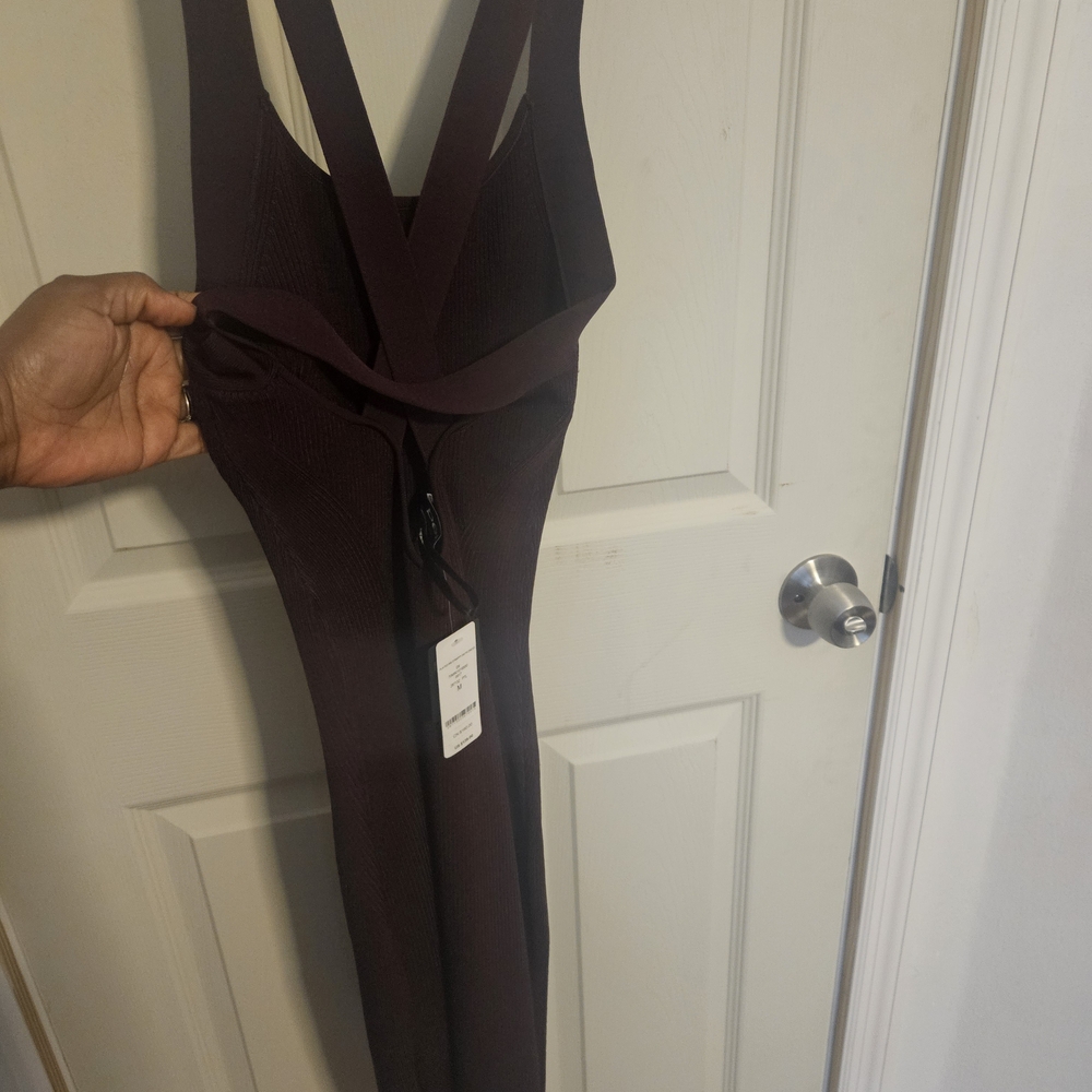 Bebe Deep Purple Strappy Dress